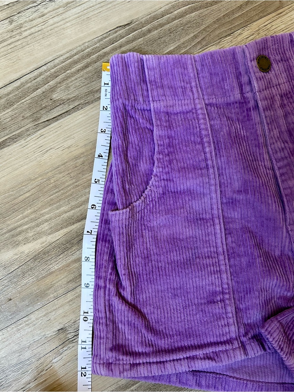 Hammie’s High-Waisted Purple Corduroy Shorts - Picture 4 of 4